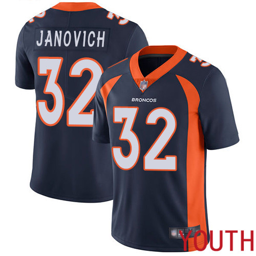 Youth Denver Broncos #32 Andy Janovich Navy Blue Alternate Vapor Untouchable Limited Player Football NFL Jersey